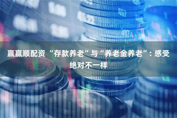 赢赢顺配资 “存款养老”与“养老金养老”: 感受绝对不一样