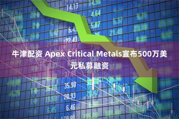牛津配资 Apex Critical Metals宣布500万美元私募融资